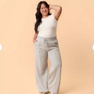 NEW- Blogilates- Travel Trouser Wide-Leg Sweatpants- Size 1X